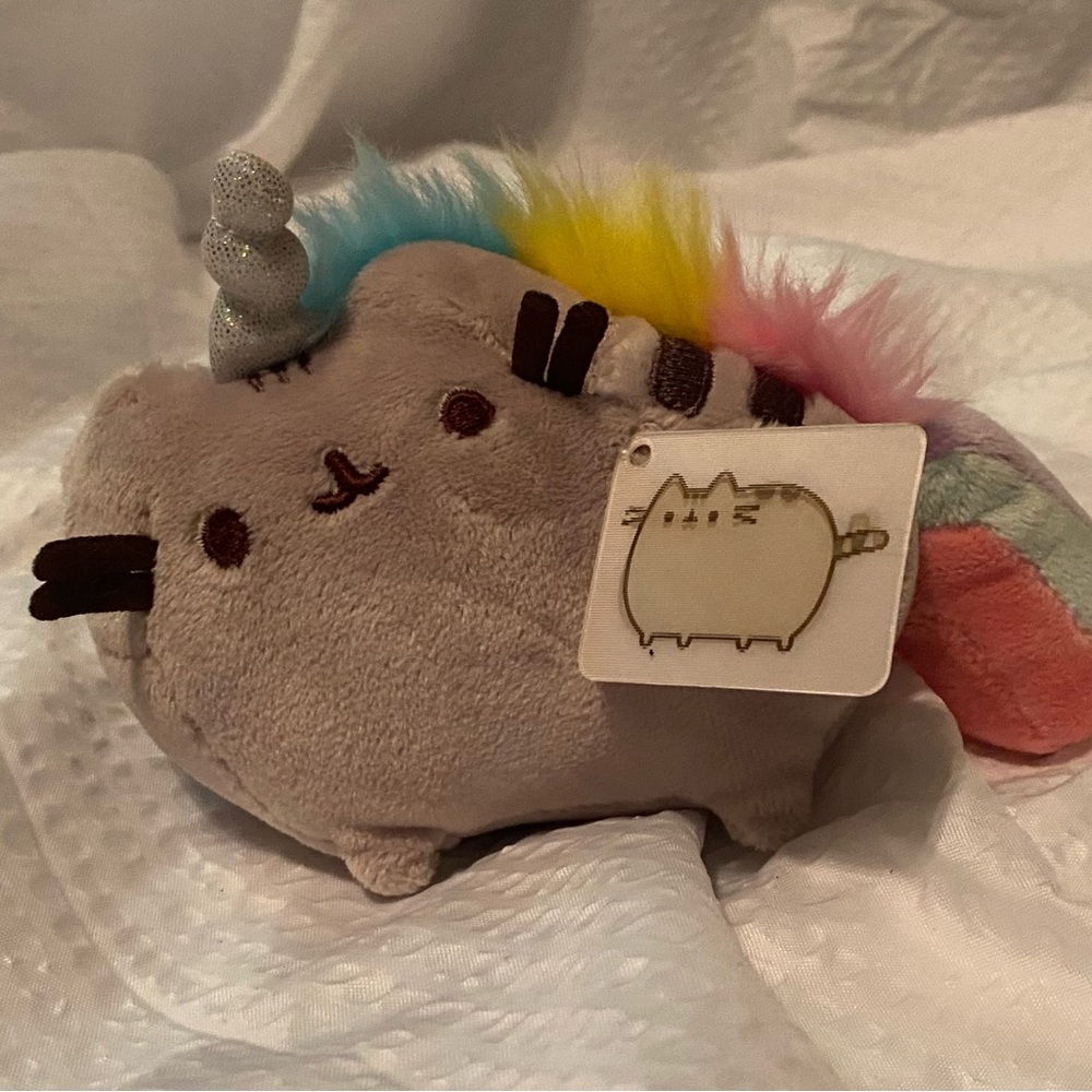 Pusheen Pusheenicorn Rainbow Plush  4”